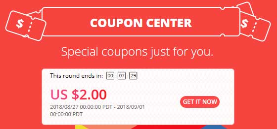 Special coupons just for you - AliExpress