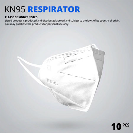 10 pcs KN95 Dustproof Anti-fog And Breathable Face Masks 95% Filtration N95 Masks Features as KF94 FFP2