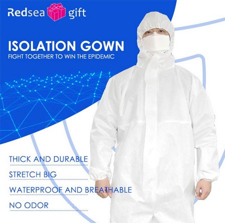 High antibacterial isolation clothing reused prevent the invasion of viruses bacterial protective clothing dustproof clothing