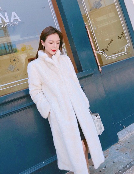 fur coat made of natural mink in retro style buy on Aliexpress