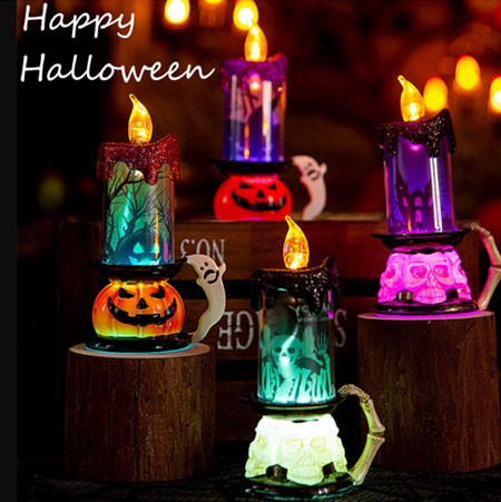 Candlestick lamp for Halloween decoration