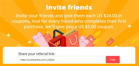 You can also use the Invite Friends page in your browser.