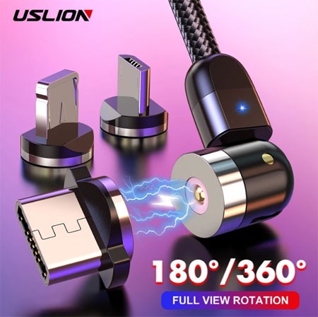 360°+180º Rotation Magnetic Charging Cable sale aliexpress 11.11