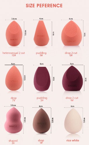 Makeup Sponge Professional Cosmetic Puff For Foundation Concealer Cream Make Up Soft Water Sponge Puff Wholesale