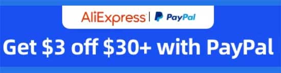 Get a discount with PayPal on AliExpress