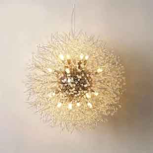 Modern crystal dandelion chandelier