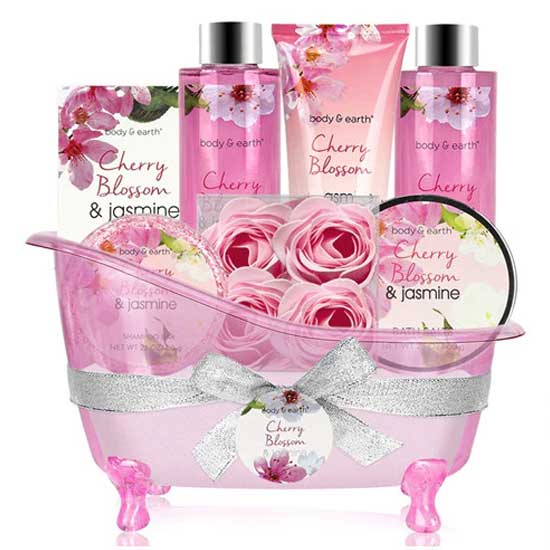 8-Piece Spa Bath Gift Basket for Women