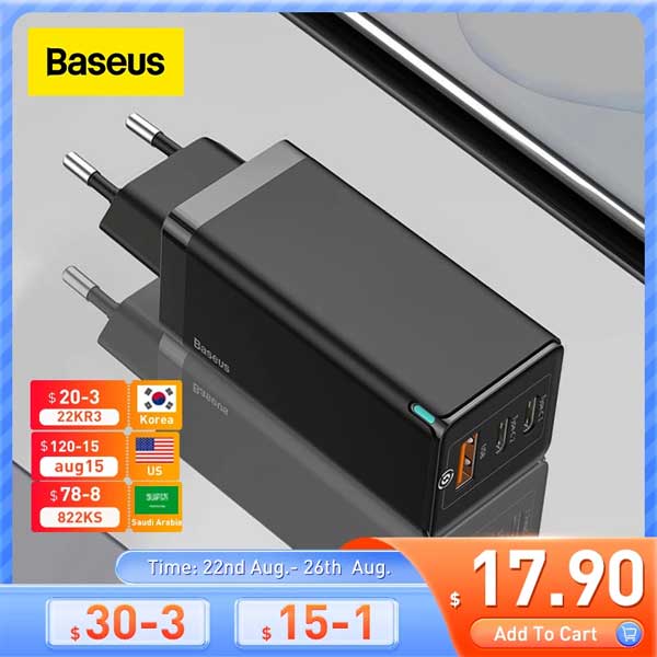 Baseus 65W GaN Charger Quick Charge
