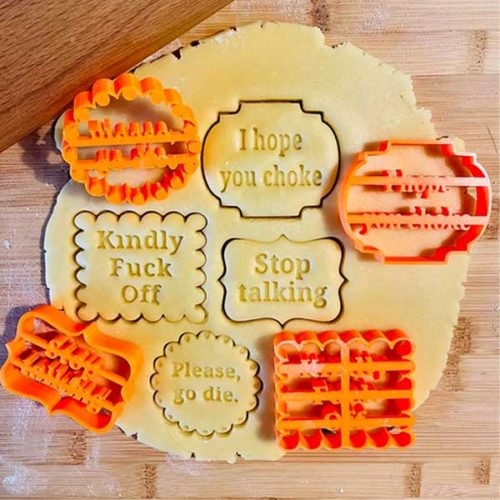 Cookie Cutters Molds with Good Wishes