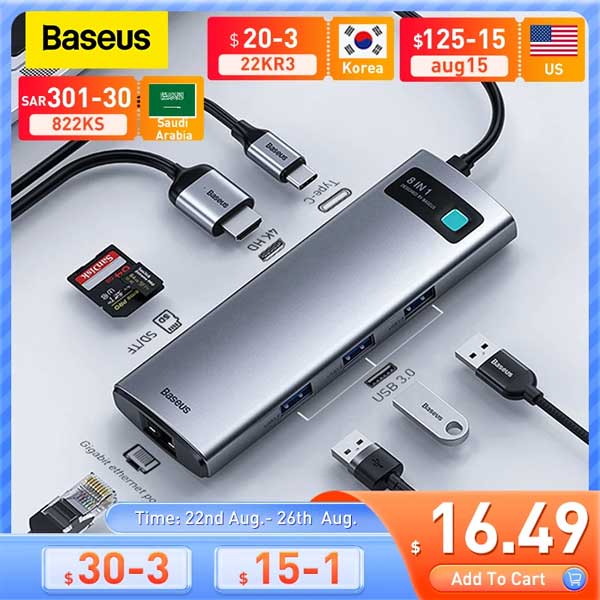 Baseus HDMI USB 3 Adapter