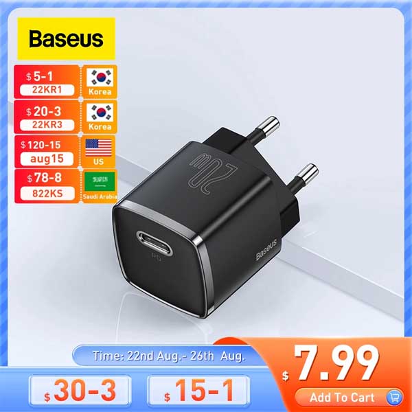 Baseus Mini USB Quick Charger