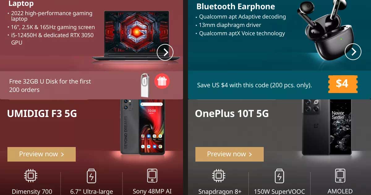 Meet The New Gadgets On AliExpress, Get Free Gifts