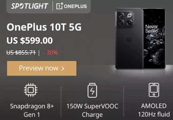 OnePlus 10T 10 T 5G Sale AliExpress