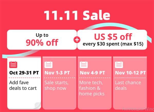 Save the most on AliExpress 11.11 Sale