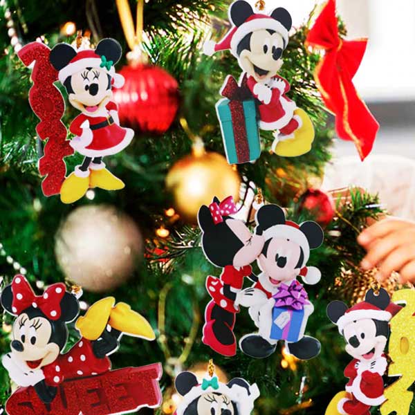Christmas Pendant Xmas Tree Decorations Disney Minnie Mickey Mouse