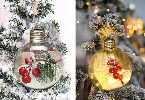 LED transparent Christmas ball