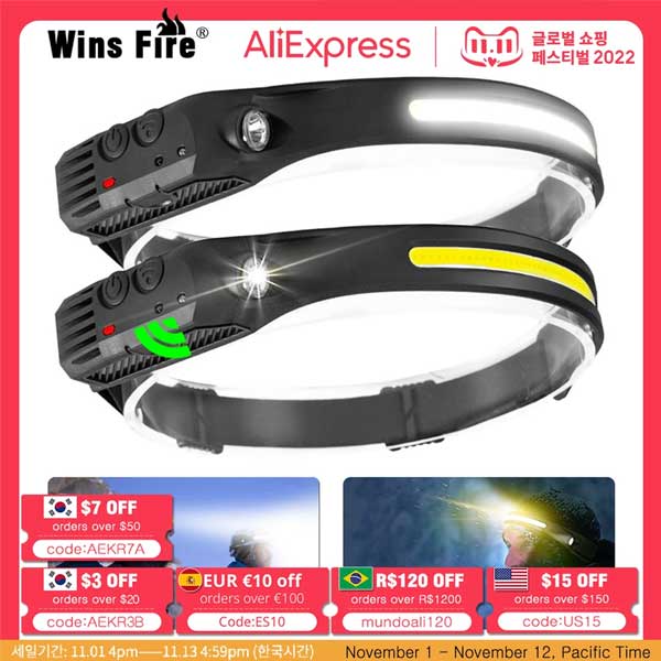 Sensor Headlamp AliExpress Sale 11.11