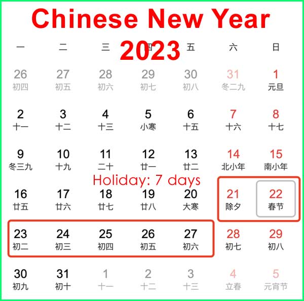 Chinese New Year 2023