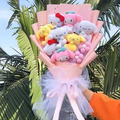 bouquet of plush toys