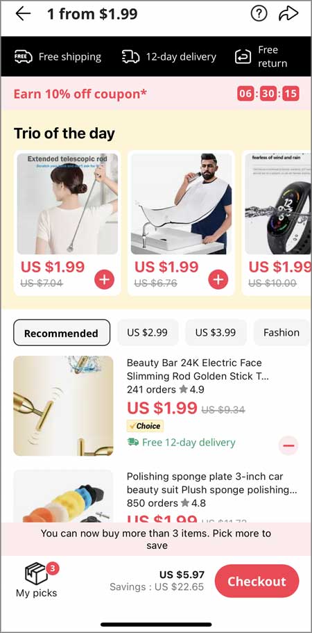 AliExpress CHOICE items