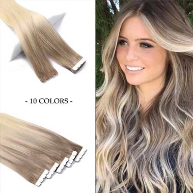 Tape in hair Extensions Human hair