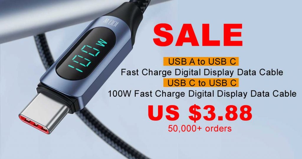 AliExpress 100W USB-C to USB-C Fast Charging Cable