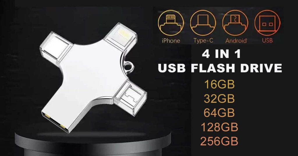 USB flash drive 4 in 1