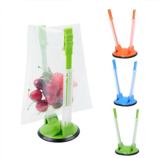 Hands-Free Ziploc bag holder