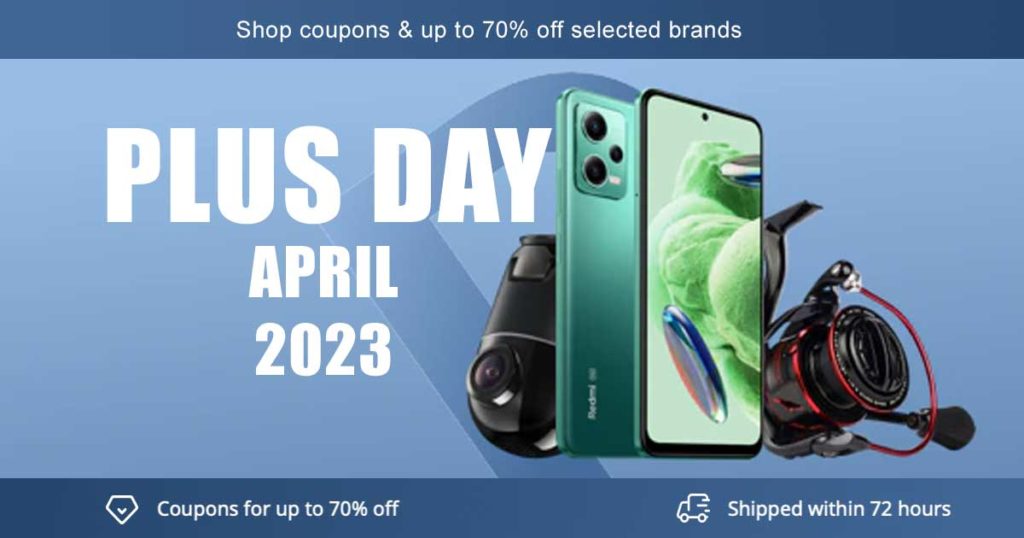 Plus Day April 2023 AliExpress Promotion - Product List