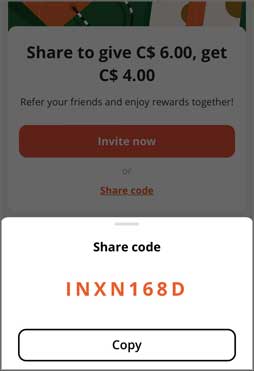 Refer friends code AliExpress