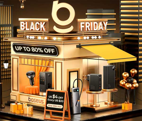 BASEUS Sale Black Friday and Cyber Monday on Aliexpress