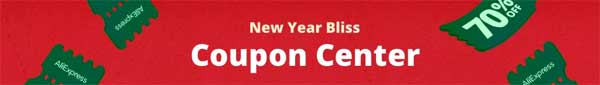Coupon Center AliExpress Sale December 2023 New Year Bliss