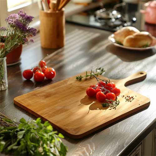 Personalized cutting board with engraving is a good gift idea for your mom