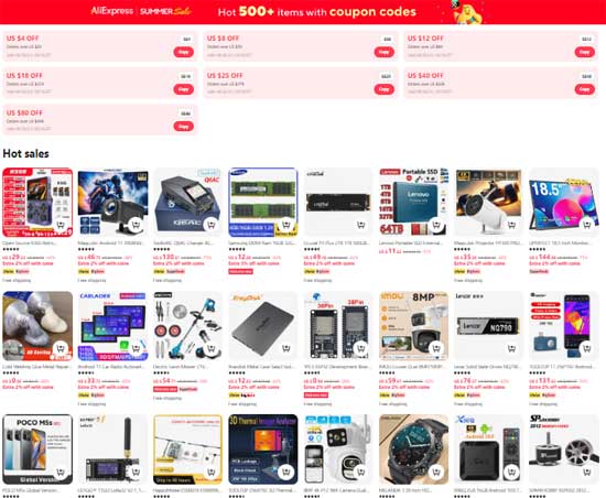 Hot items AliExpress Promo Codes