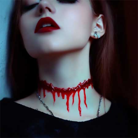 Halloween Bloody Scar Necklace